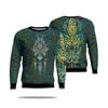 Men's Pullover Sweatshirt Loose Casual Long-sleeved Top 3D Digital Tattoo Printed Sweatshirt