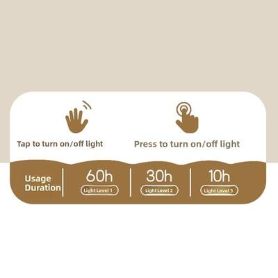Modern Dimmable Bulb Shape Night Light Timed Portable Bedside Lamp Romantic Energy Saving Decorative Lighting Photograph Props