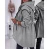 Dames S Capuchon Lange Mouw Tailleband Rits Effen Middellang Casual Jas