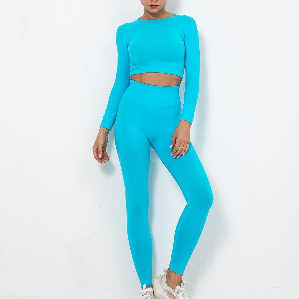 Women Seamless Fitness Yoga Tops 