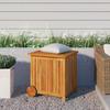 VidaXL Garden Storage Box with Wheels 60x50x58 Cm Acacia Wood 319710