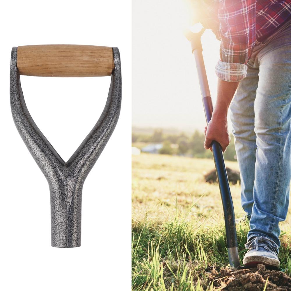 12.22in Shovel Handle Y Shaped Shovel Replacement Handle Durable Spade Handle