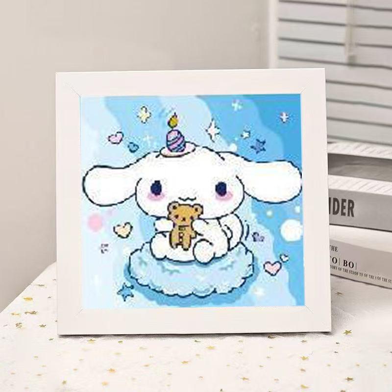 High-End Diamond Painting Diy Van Gogh Starry Sky Cat Creative Handmade Toy Table Decoration Diamond Painting With Frame