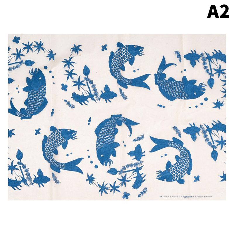 

1Pc Pottery Ceramic Clay Transfer Paper Underglaze Flower Paper High Temperature Jingdezhen Traditional Decal Coloring Tool A2