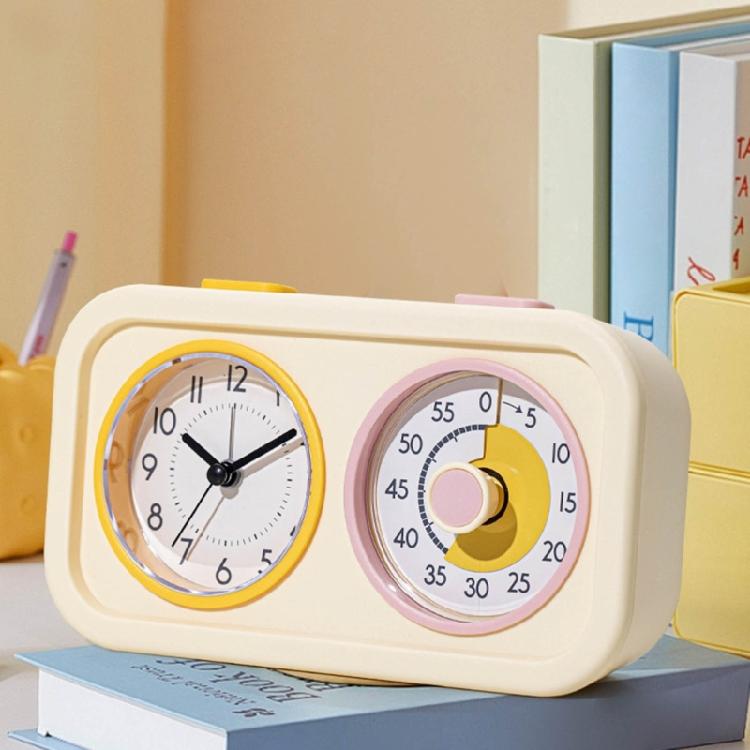 Easy To Use Double Screen Countdowns Timer With Analog Alarm Clock For Precise Cooking Baking And Time Management Tasks