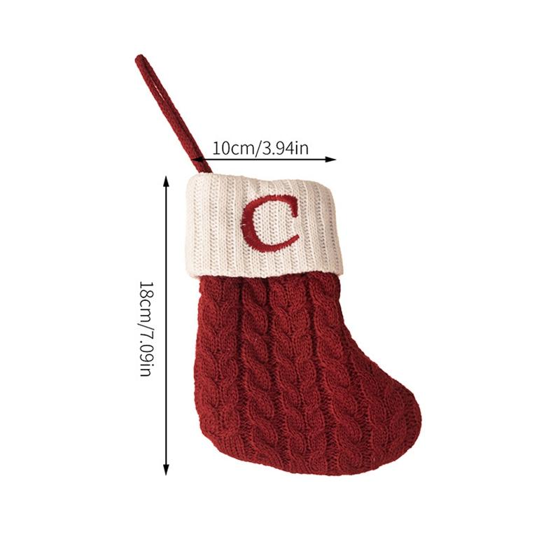 1Pcs Christmas Decoration Socks Hanging Xmas Tree Pendant for Home Decor New Year 2025 Navidad Gift Bag Ornament Accessories