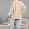 Verdicken Korallen Fleece Pyjamas Set Frauen Winter Warme Vintage Casual Kawaii Süße Mädchen Anzug Homewear Plus Größe Zwei-stück anzug Chic