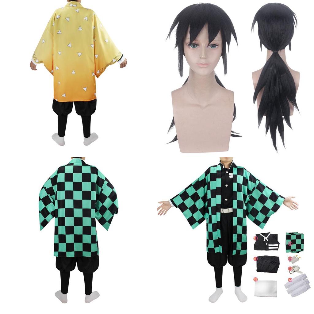 Demon Slayer Kimetsu No Yaiba Kamado Nezuko Cosplay Costume Kimono Robes Suit