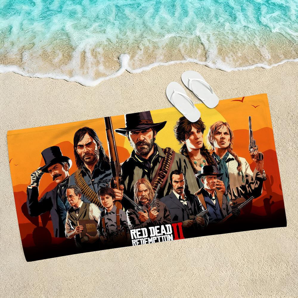 Game R-Red D-Dead R-Redemption 2 Towel For Beaches Yoga Studios Gyms Hot Springs Swimming Pools And Picnics