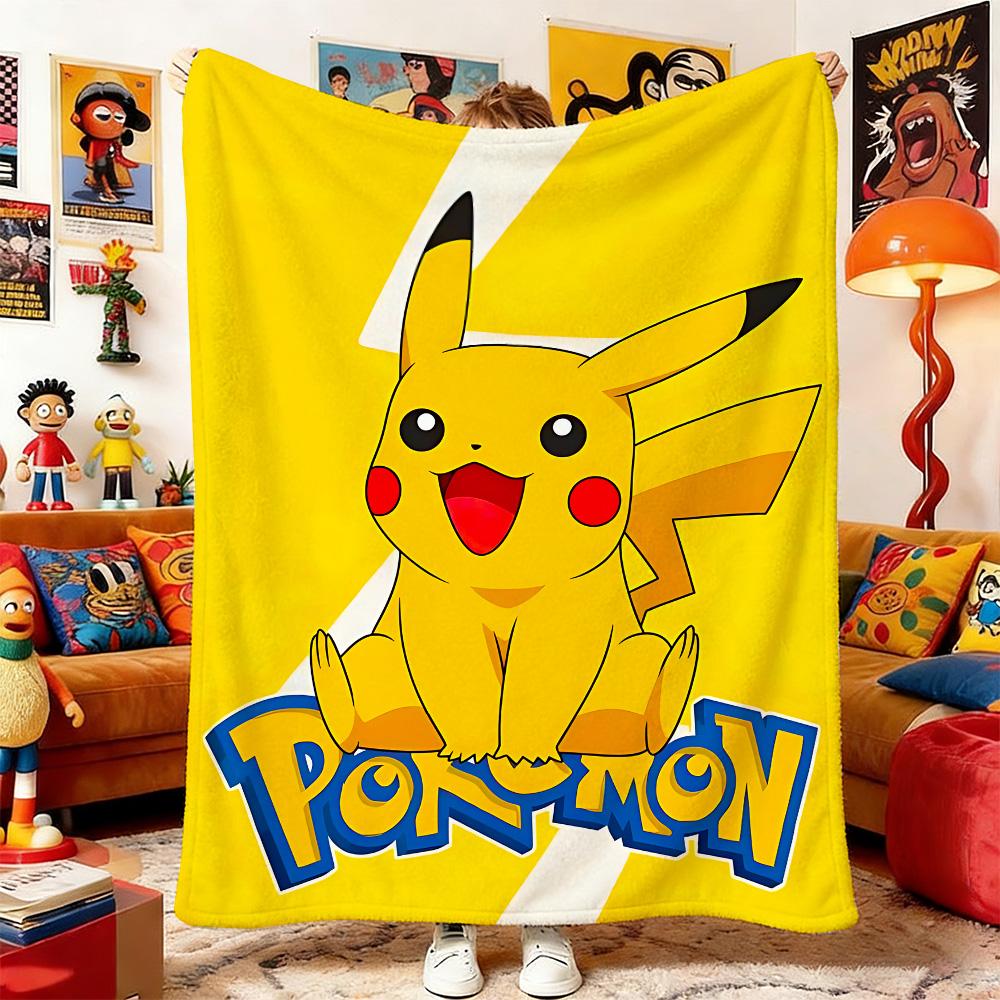 P-Poke-mons Fluffy Soft Blankets for Bed Sofa Blanket Home and Decoration Bedspread the Anime Bedspreads Picnic Throw & Throws 75X95CM