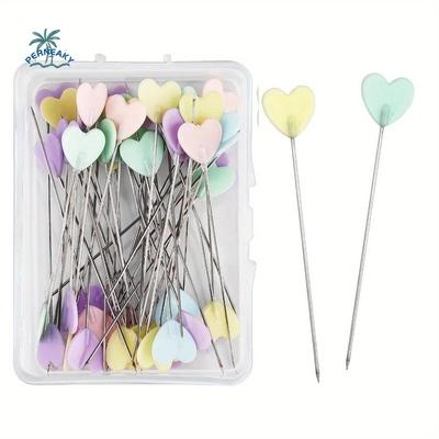 200PCS/BOX Multicolor Sewing Marker Needle Professional Love Hearts Fixed Pin DIY Precision Positioning Pins Crafting
