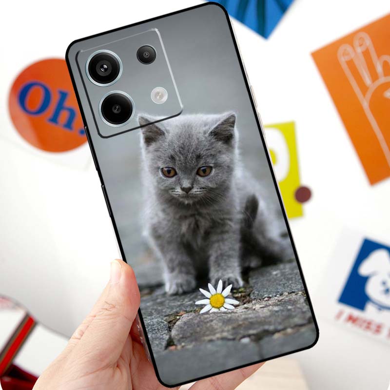 Grey British Shorthair Cat Funda For Xiaomi Redmi Note 14 Pro 10 11 12 13 15 Pro Plus Case For Redmi 15 14C 12C 10C 13C