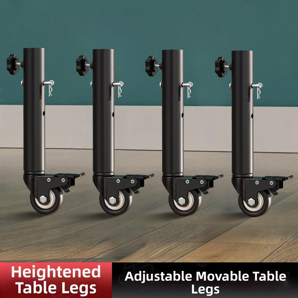 Support Casters Adjustable Support Casters With Brakes And 360° Swivel Design For Furniture 30*16*6cm Storage Rack Base