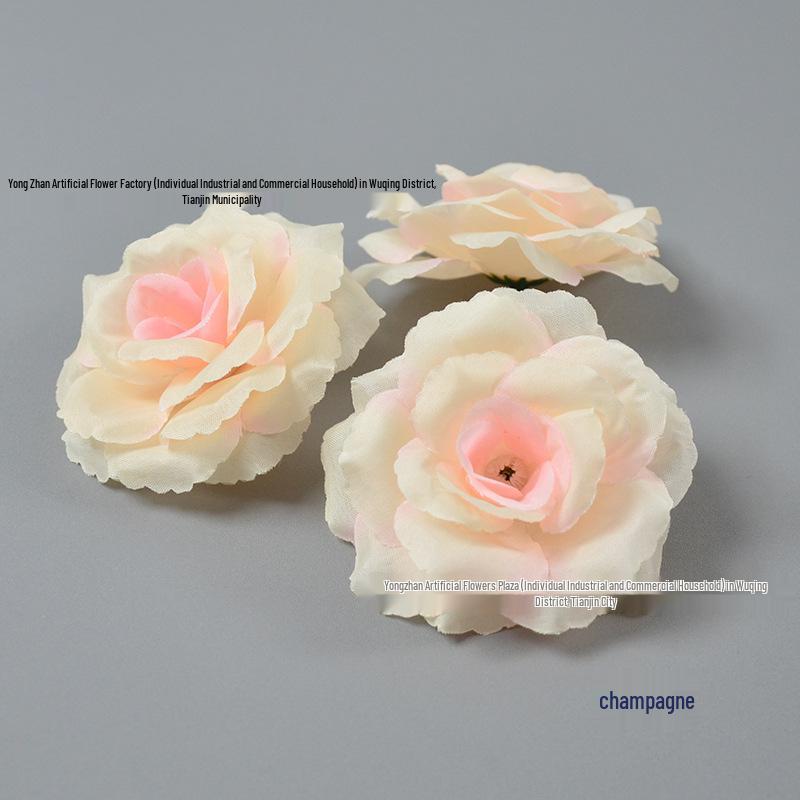Decorazione Floreale a Forma di Rosa da 8CM per Pareti e Acconciature per Matrimoni ed Eventi