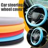 Car Decoration Silicone Steering Wheel Cover Elastic Protetive Cover Multi Color Auto Interior Silica Gel Decoration Covers For