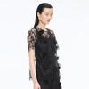 JNBY 2025 Autumn Round Neck Short Sleeve Loose Shirt