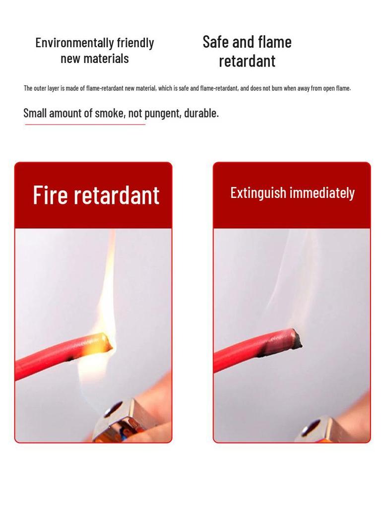 Jinlongyu BVR1-6 Electric Wire: Oxygen-Free Copper Core, Multi-Strand, Flexible, for Home Use