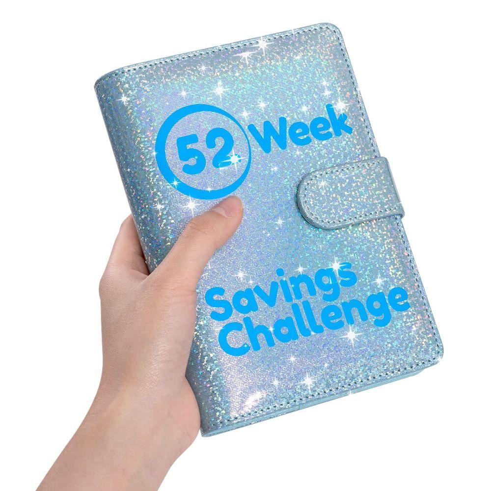 A6 52 Weeks Envelope Binder with Magnetic Buckle Money Saving Binder Savings Challenge Binder  Home