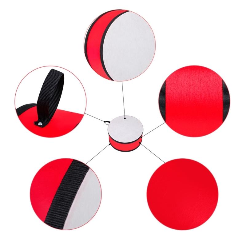 Orff Indian Drum Wooden Hand Drum Handheld Double Sided Tambourine Beginner Percussion Instrument Children Musical Toy