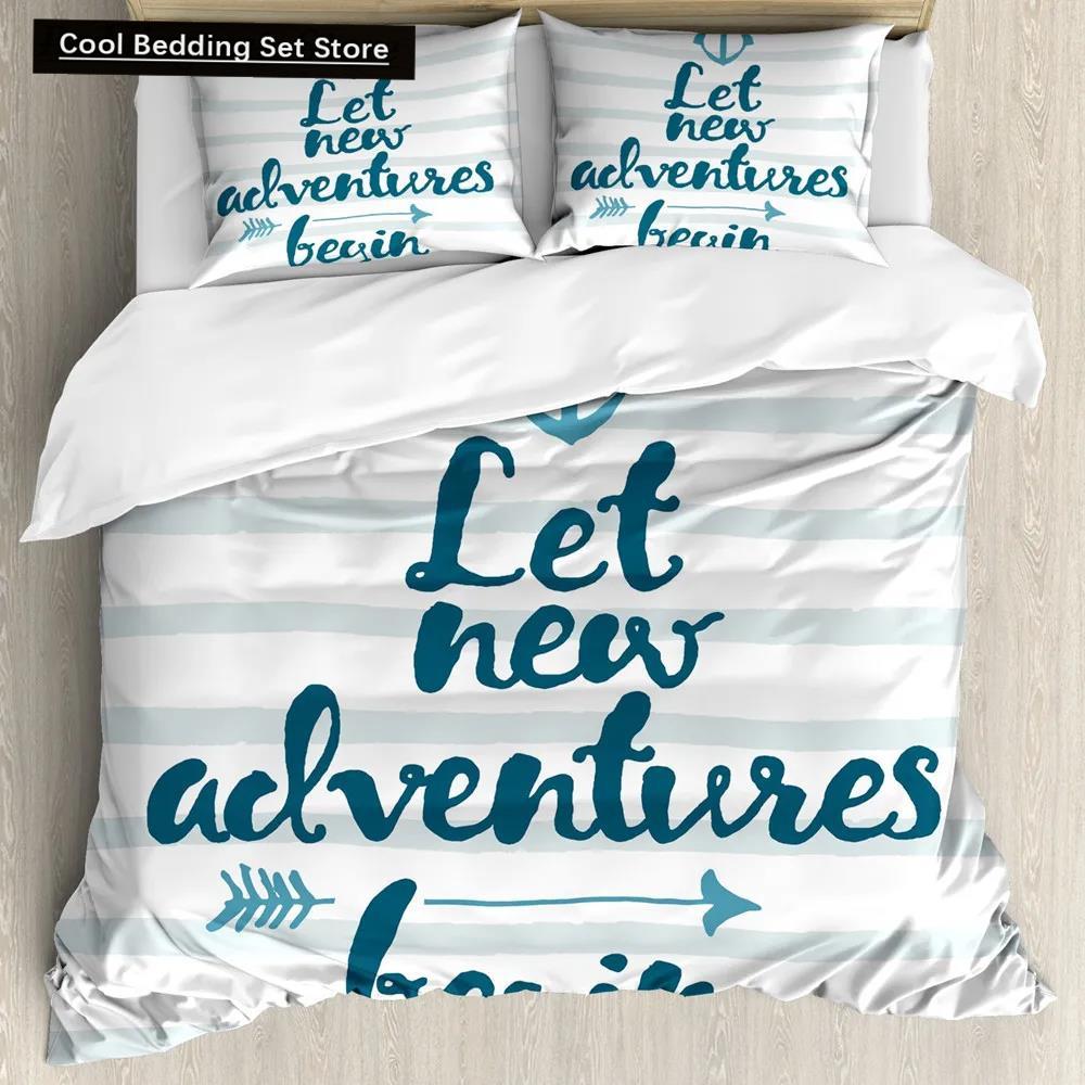 Adventure Duvet Cover Set Wilderness Themed Duvet Cover Set Bedclothes Double Queen King Size Polyester Bedding Set Pillowcase