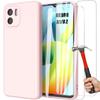 Silikona vāciņš - Xiaomi - Redmi A1-A2 - Elastīgs - Matēts - Gaiši rozā - Pretslīdēšanas