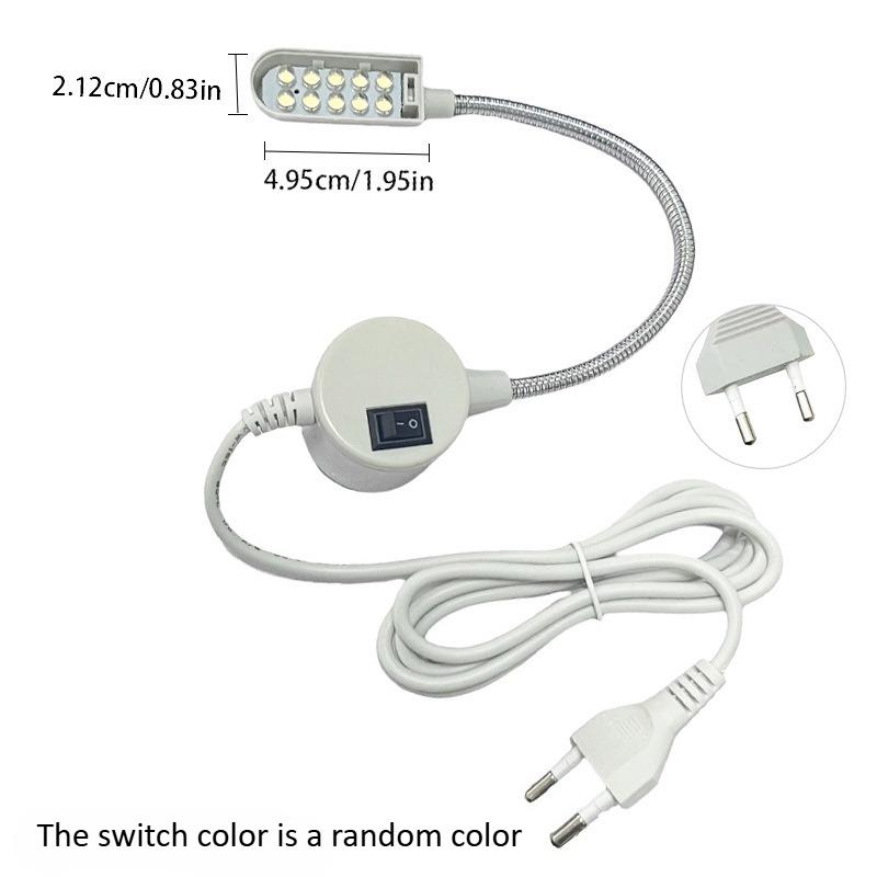 10/30LEDs Sewing Machine Light LED Portable Work Light,Flexible Gooseneck Lampe with Magnetic Base for Workbench Lathe