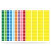 Colored Label Stickers, Rectangular Color Coding Stickers, 10 Assorted Color for Inventory Organize, File Classification