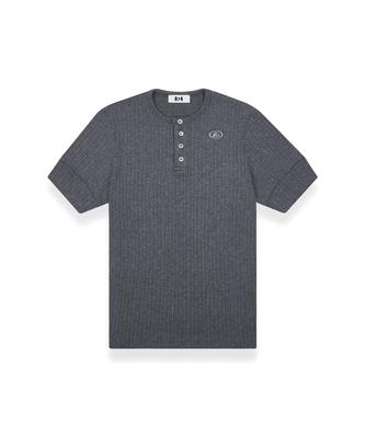 R-4 R-0031 / R4-Signature Henley Neck Tshirts(Gray)