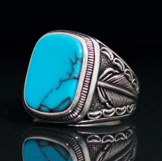 

Мужское ретро богемное этническое кольцо Size 9