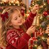 Hanging Rope Christmas Decorative Bells DIY Christmas Ornament  Christmas Decor