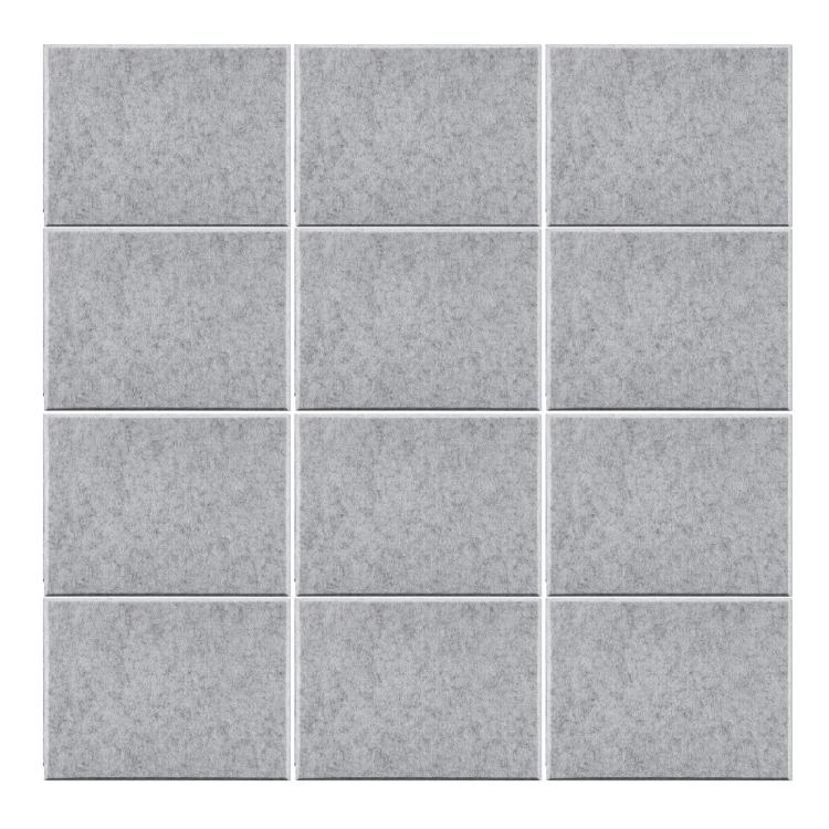 12Pieces Soundproof Foam Tiles Self Adhesive Wall Panel Polyester Fiber Texture Soundproof Wall Panel Soundproof Panels