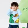 B. Duck Little Yellow Duck Children's Wear Boys' Round Neck Hoodie Spring Wear 2026 New Dinosaur Baby Top Trendy