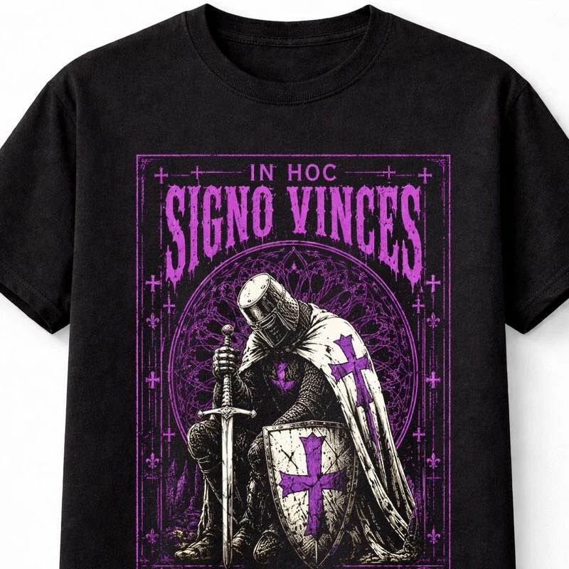 In Hoc Signo Vinces Knights Templar Crusader Knight Unisex TShirt S