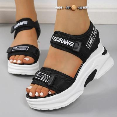 Sandalias de Plataforma Gruesa para Mujer 2025 Verano Suela Gruesa Sandalias Deportivas Mujer Talla Grande 42 Moda Tacón de Cuña Sandalias Mujer