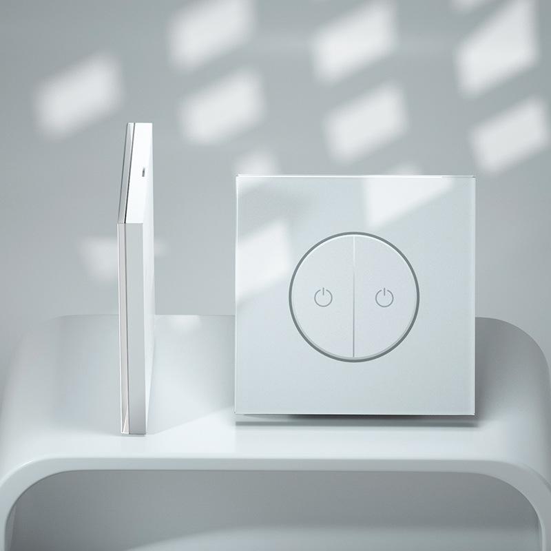 Smart WiFi Touch Switch Panel with Voice Control, Mijia Compatible, Mobile Remote Function, 86 European Standard