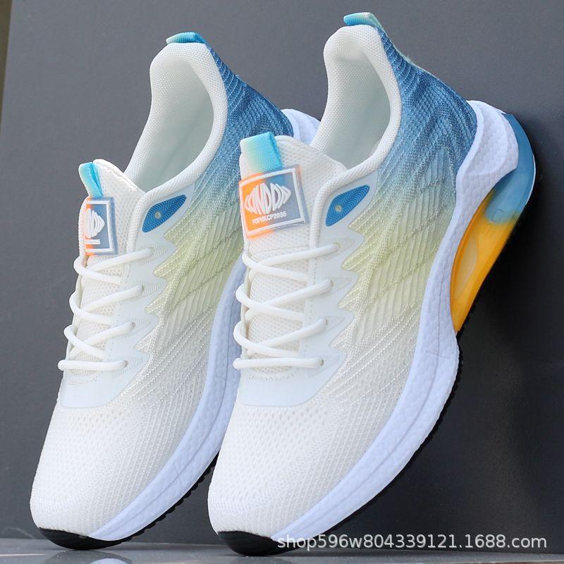 

Мужская спортивная обувь легкая и дышащая летом, мужская повседневная обувь с мягкой подошвой, амортизирующая сетчатая износостойкая беговая обувь, сетчатая обувь 38