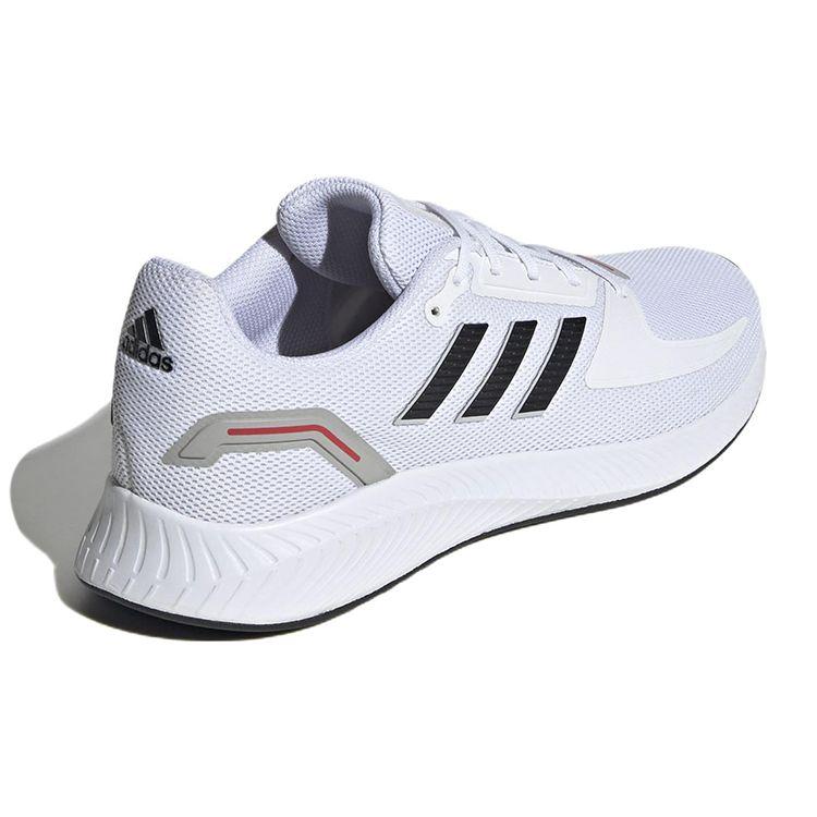 Adidas Runfalcon 2.0 Komfortable Allsidige Stoff Støtdempende Slitesterke Lav Topp Fritids Løpesko Herre Sneakers Hvit Svart GV9552