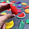 PVC Fridge Magnet Set for Refrigerator Decor Cartoon Magnets for Children Kids Funny Magnetic Toy Creative Food Fruit Magnets