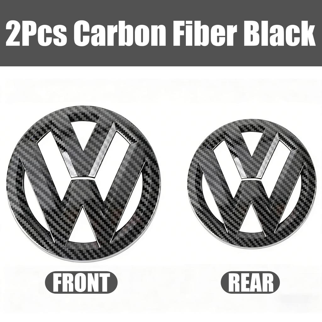EPYFH1 Car Front Grille Badge And Rear Trunk Emblem Lid Logo Accessories For VW GTI Golf MK7 MK8 Polo Passat B8 CC Tiguan / Car Hub Cap