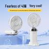 Portable Mini Handheld Fan with Digital Display – Folding Desk Fan for Office or Student Use