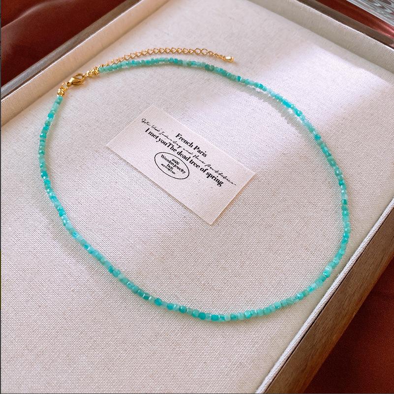 Baroque Water Drop Pearl Fringe Necklace Temperament Collarbone Chain French Retro Necklace Women
