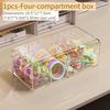 Hair Accessories Organizer Acrylic Storage Box Clear Hair Tie Organizer For Headband Cosmetic Storage Box Desk Jewelry Organizer