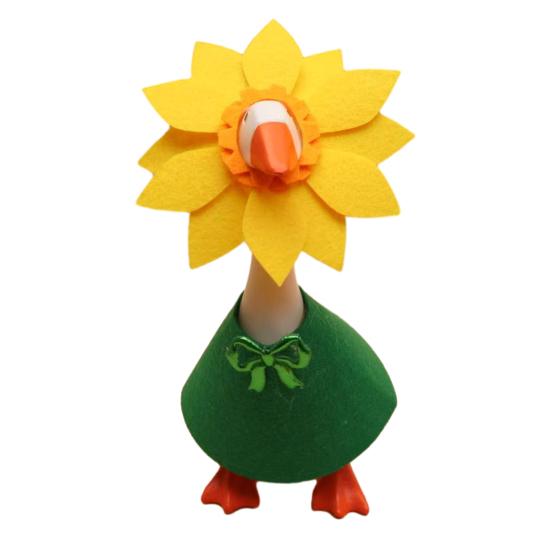 1 Set Mini Desk Goose Outfit Spring Summer Cute Sunflower Hat