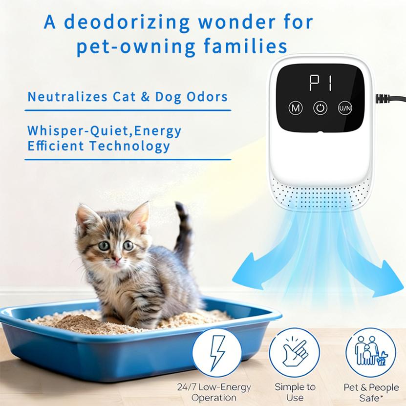 Air Purifier for Home Ozone Generator Negative Ion Remove Bad Smells Smoke Odor Air Cleaner for Bathroom Toilet Kitchen Pets