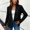 Women's Fashionable Oversized Solid-Color Top Casual Long-Sleeve Jacket