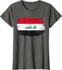 Vintage Iraq Flag For Iraqi Gift Ladies' Crewneck T-Shirt