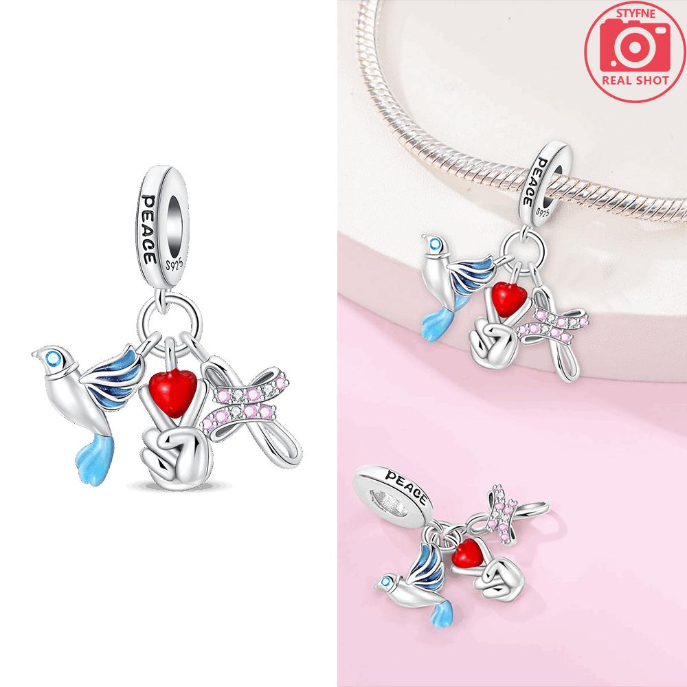 Clock Charm Bead Components Copper Metal Tailor Sewing Machine Telephone Alarm Pendant Bead Components Compatible With Authentic Original Bracelets