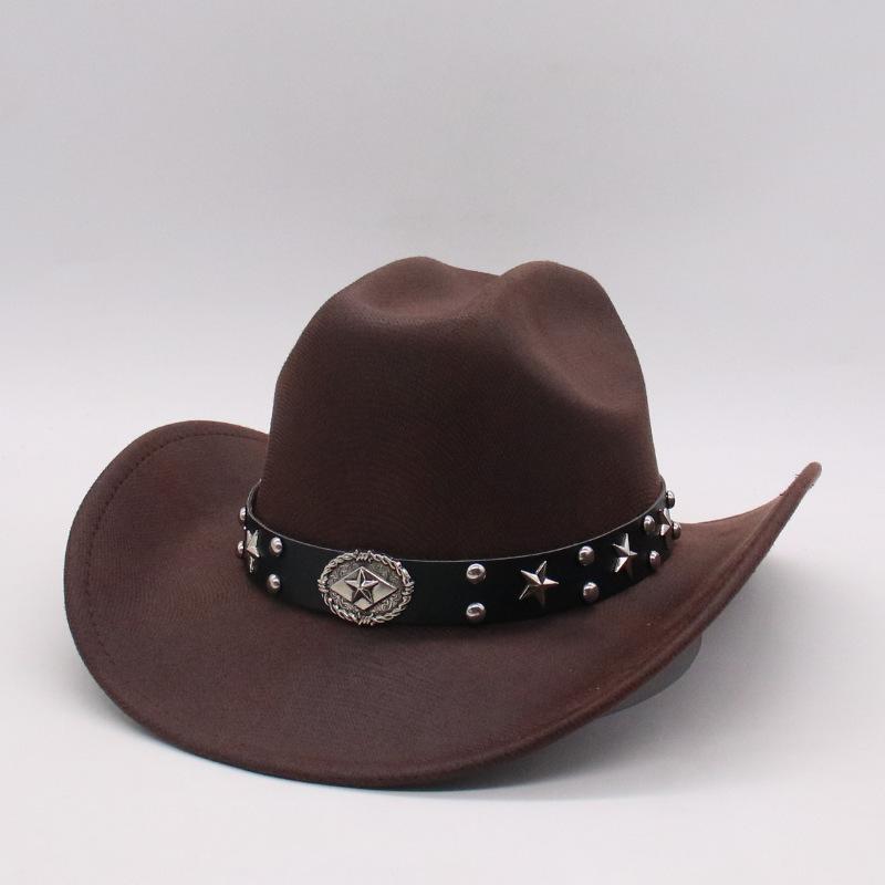 New Sunscreen Visor Hard One-word Cowboy Top Hat Summer Men's and Women's Jazz Hat