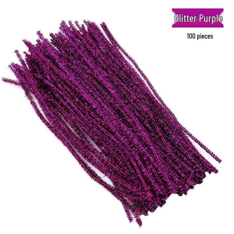 Encrypted Pipe Cleaners: Dense, Thickened 8mm White Strips with Mixed Colors for Handmade DIY Bouquets