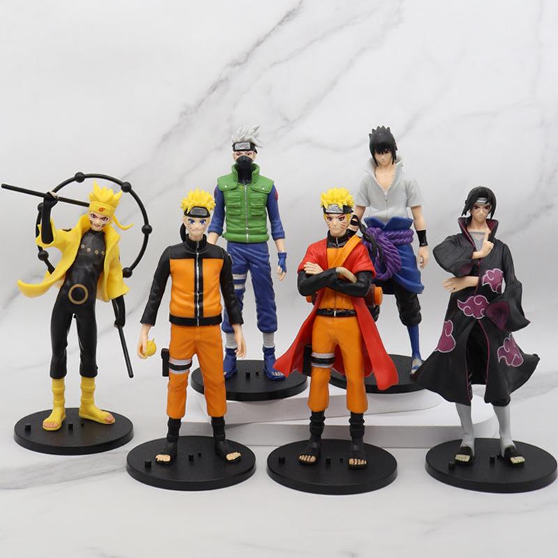 

6Pcs/Set Anime Naruto Kakashi Sasuke Uchiha Itachi Action Figural Cartoon Model PVC Desktop Decoration Kids Toys Doll Gift